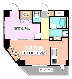 クエル田端【5階】の間取り