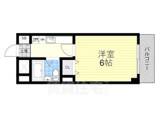 プレスト桃山【6階】の間取り