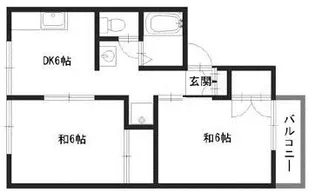 ハイネス北平野【1階】の間取り