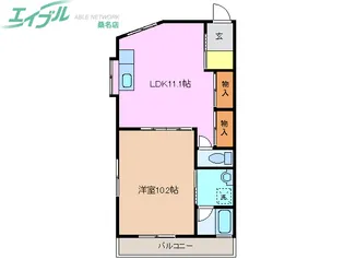 ニューホームサイトII【2階】の間取り