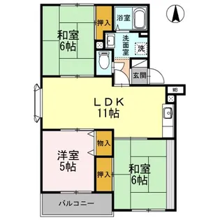 大阪府枚方市長尾元町7【アパート】の間取り