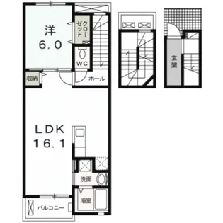 群馬県高崎市浜尻町【アパート】の間取り