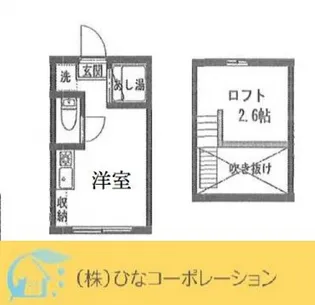東京都中野区本町2【アパート】の間取り