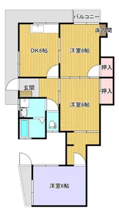 井手アパート2【1階】の間取り