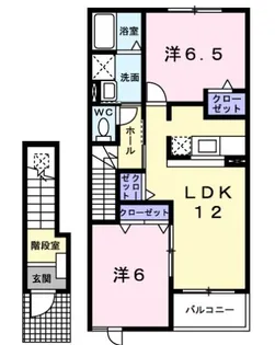 アレスト・イーグル A棟【2階】の間取り