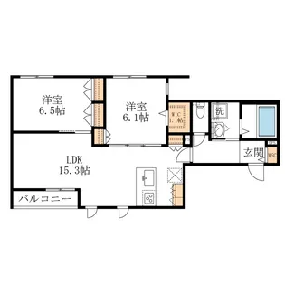 シェトワさいたま新都心【2階】の間取り