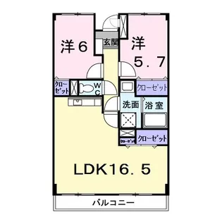 ヴィラ・アベニール【2階】の間取り