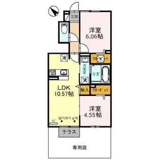 滋賀県彦根市後三条町【アパート】の間取り