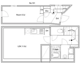 東京都北区王子5【マンション】の間取り