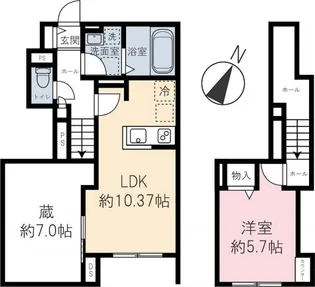 roUte residence【1階】の間取り
