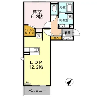 福岡県福岡市東区唐原1【アパート】の間取り