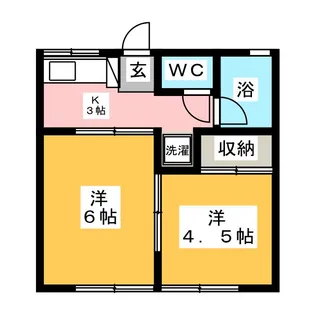 2Kの間取り画像