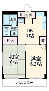 SKハイツ【4階】の間取り