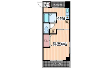 広島県広島市中区西白島町【マンション】の間取り