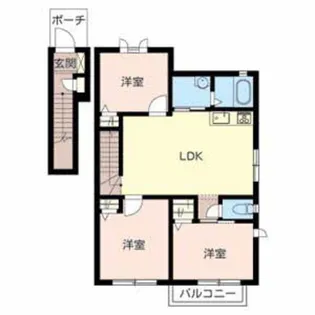 アプリコット【2階】の間取り