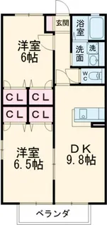 レトア南浦I【2階】の間取り