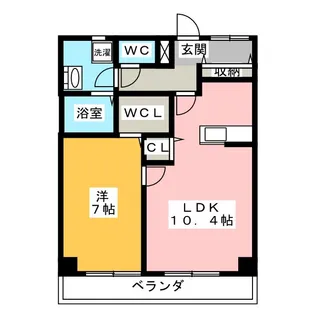 石長コーポ【2階】の間取り