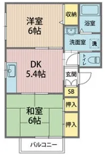 ディアス加美【2階】の間取り