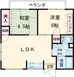 京都府福知山市字篠尾【アパート】の間取り