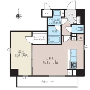 DeLCCS両国Front【7階】の間取り