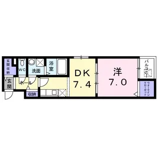 K.OレーベンII【4階】の間取り