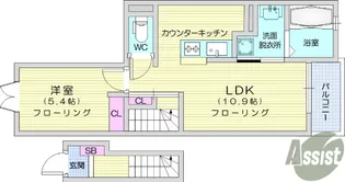 シティライフ【2階】の間取り