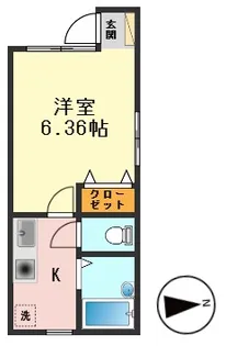 東京都江戸川区東小岩6【アパート】の間取り