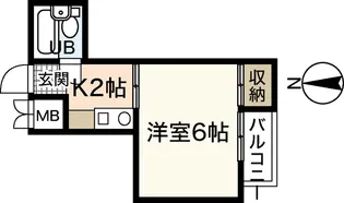キャッツアイ本川【4階】の間取り