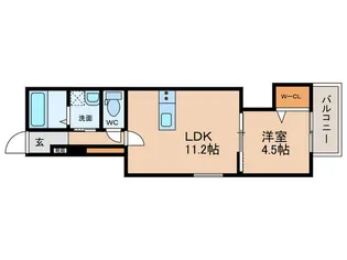 グレースメゾン泉佐野II【2階】の間取り