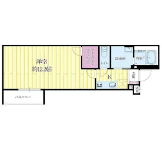 1Kの間取り画像