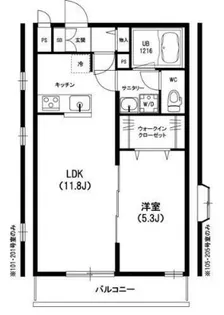 埼玉県川口市南鳩ヶ谷1【マンション】の間取り