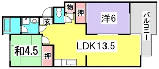 Casa井口A【2階】の間取り