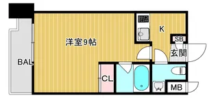 ディアコート【6階】の間取り