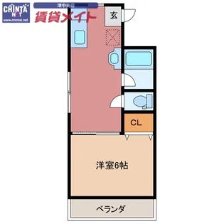 コーポイトウIII【3階】の間取り