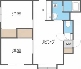 ジュネス北郷【3階】の間取り