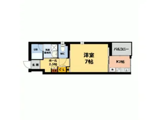 Axis Court泊【7階】の間取り