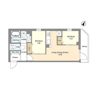 グランカーサ千駄木【4階】の間取り