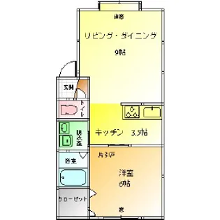 Mハイツ東町3【2階】の間取り