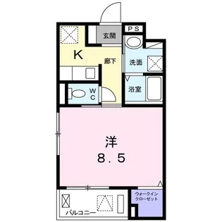 サニーメゾンオオハシ【2階】の間取り