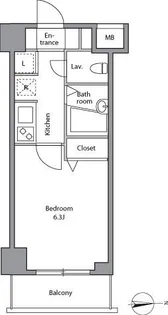 レジディア上落合【1階】の間取り