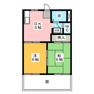 メモリータウン服部【1階】の間取り