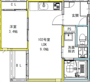 REGALESTフロンティアIII【1階】の間取り