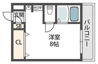 フェリセ富田【3階】の間取り