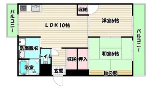 兵庫県尼崎市西難波町1【マンション】の間取り
