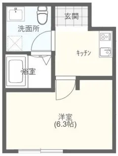 ミッドタウン原市【1階】の間取り