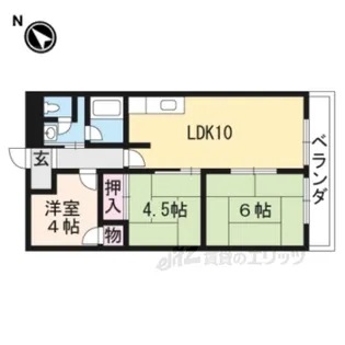 シャレー富士美台【3階】の間取り