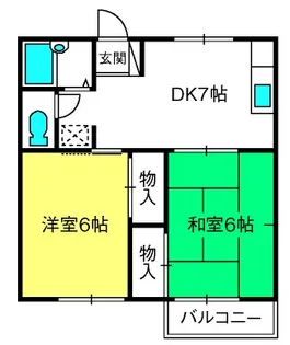 テイエムハイツI【1階】の間取り
