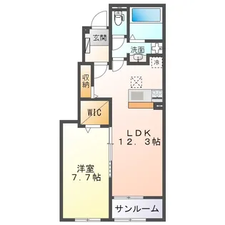 メゾン ドゥ エスポアール II【1階】の間取り