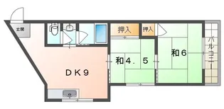 マンション島村【2階】の間取り