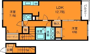 サウスボニート旭ヶ丘【2階】の間取り